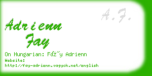 adrienn fay business card